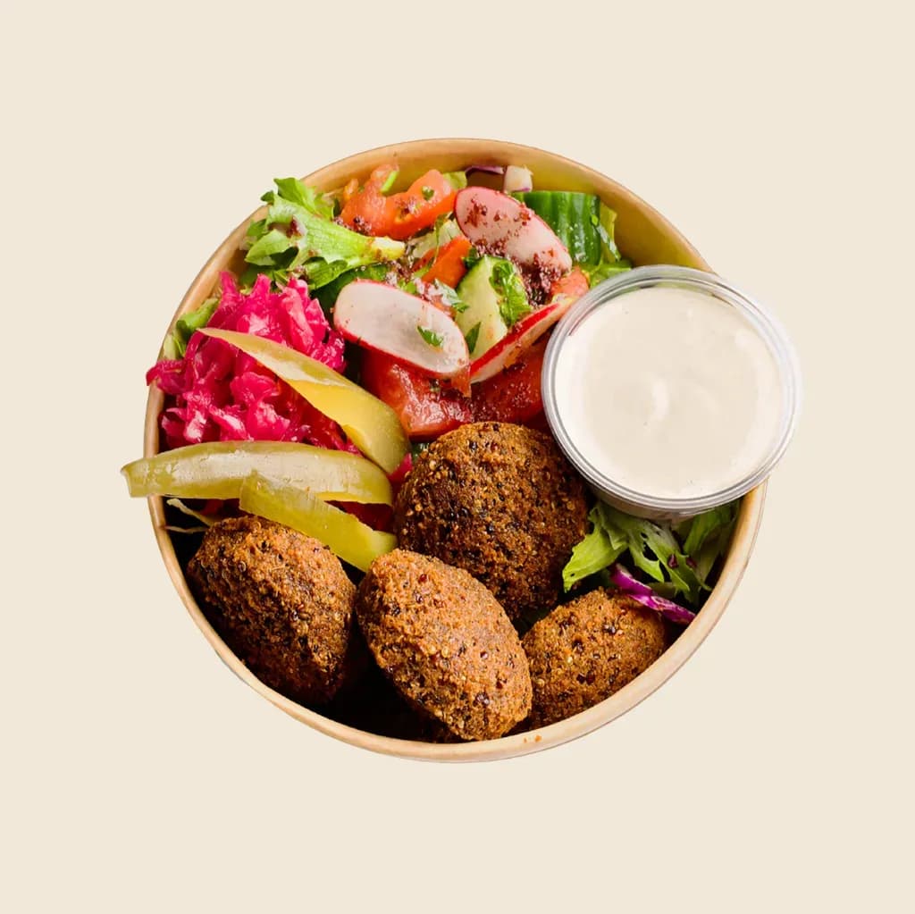 Quinoa & Beetroot Falafel Wrap