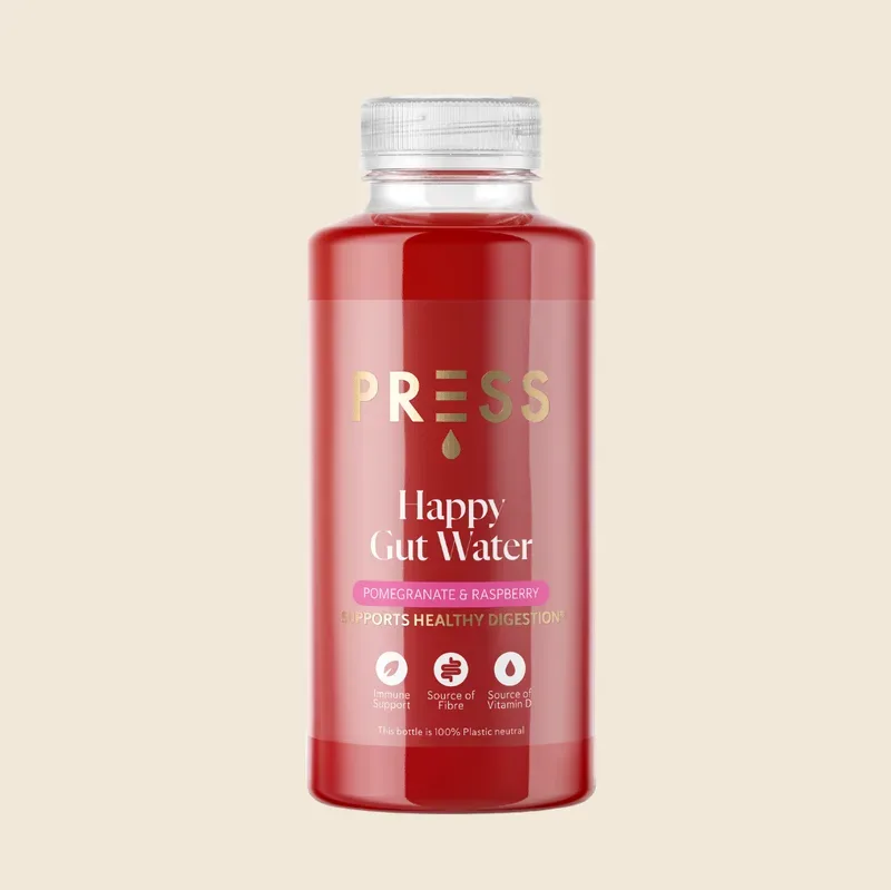 PRESS Happy Gut Water — Pomegranate & Raspberry
